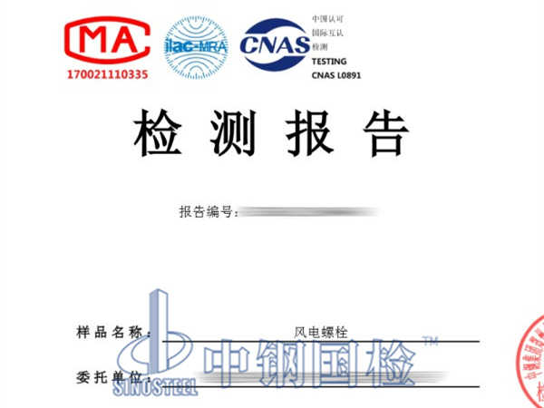 風電螺栓檢測報告